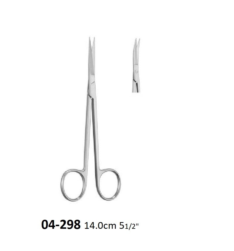 SANVENERO OPERATING,DISSECTING CURVED SCISSORS 04-298