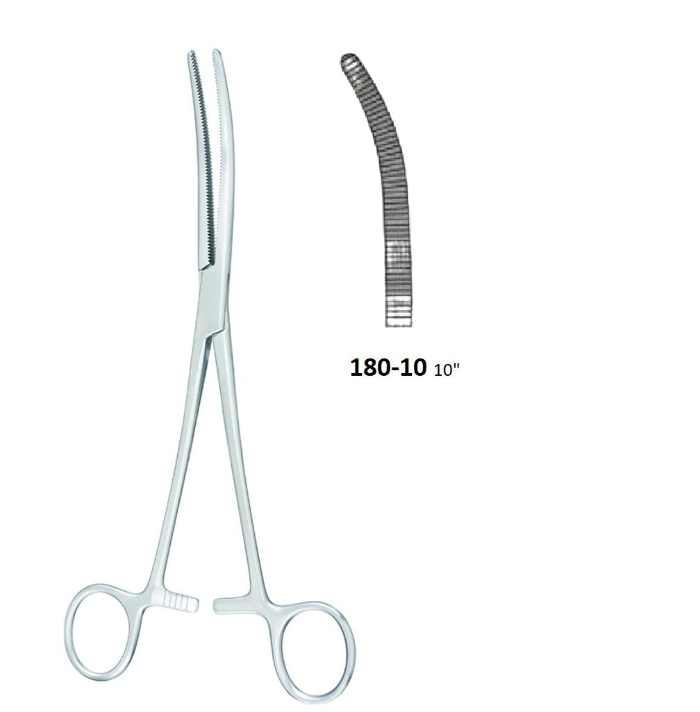 ROCHESTER / PEAN FORCEPS CURVED 180-10