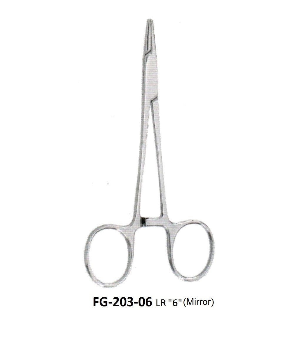 HALSEY NEEDLE HOLDER (Large Rings) FG-203-06 LR (Mirror)