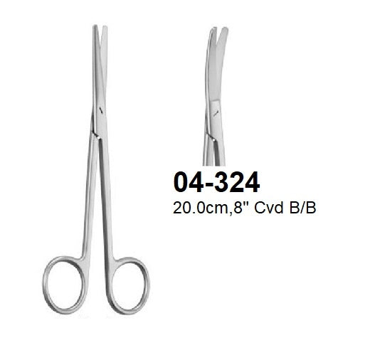 SIMS DISSECTING & GYNECOLOGICAL SCISSORS, 04-324