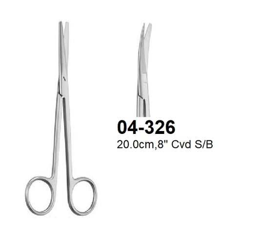 SIMS DISSECTING & GYNECOLOGICAL SCISSORS, 04-326