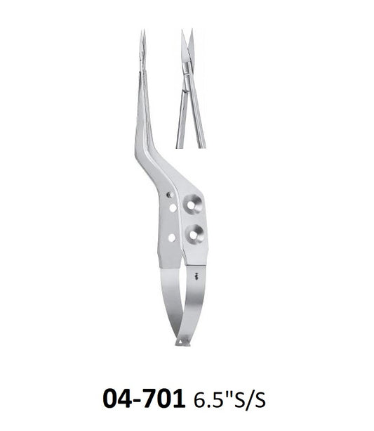 Yasargile Micro Scissors Straight 04-701.
